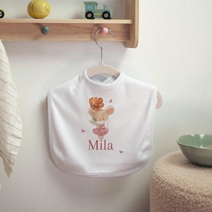 Kinderlätzchen Geburt Stoff Lilli die Maus foto N° 2