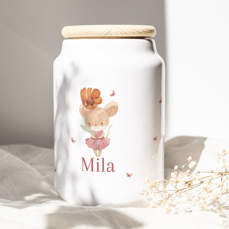 Keramiktopf Geburt 65 cl Lilli die Maus foto