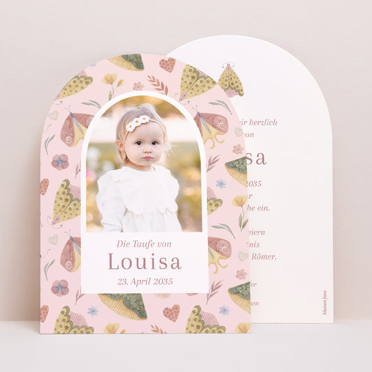 Taufeinladung Kleine Arche Flügelschlag foto