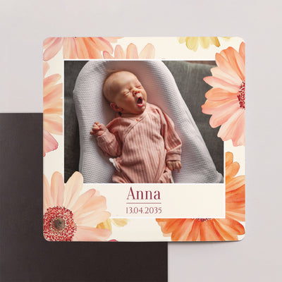 Dankeskarten Magnet zur Geburt