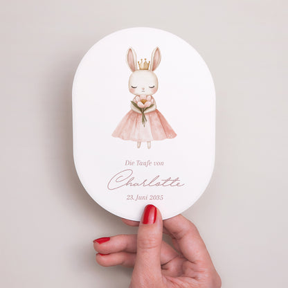 Einladungskarte Taufe oval Prinzessin des geheimen Gartens foto N° 2