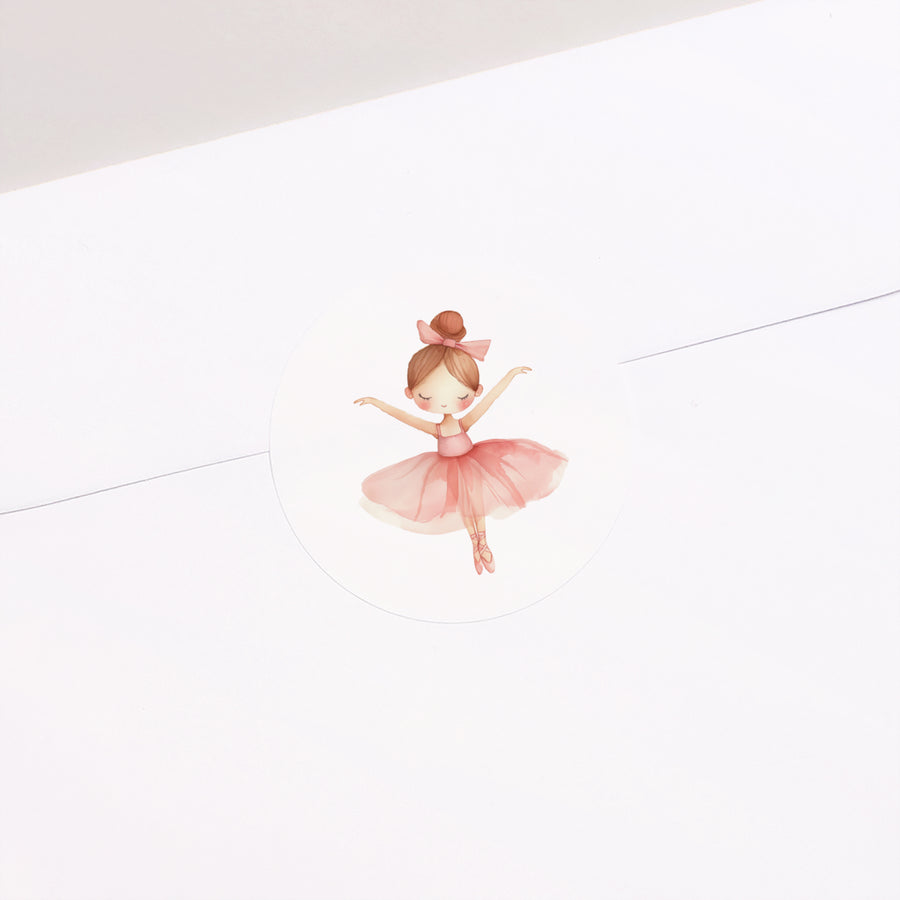 Sticker Taufe Rund Das Ballett des Lebens foto
