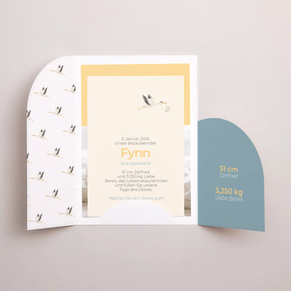 Geburtskarte Hülle für 2 Karten Sonderlieferung foto N° 3