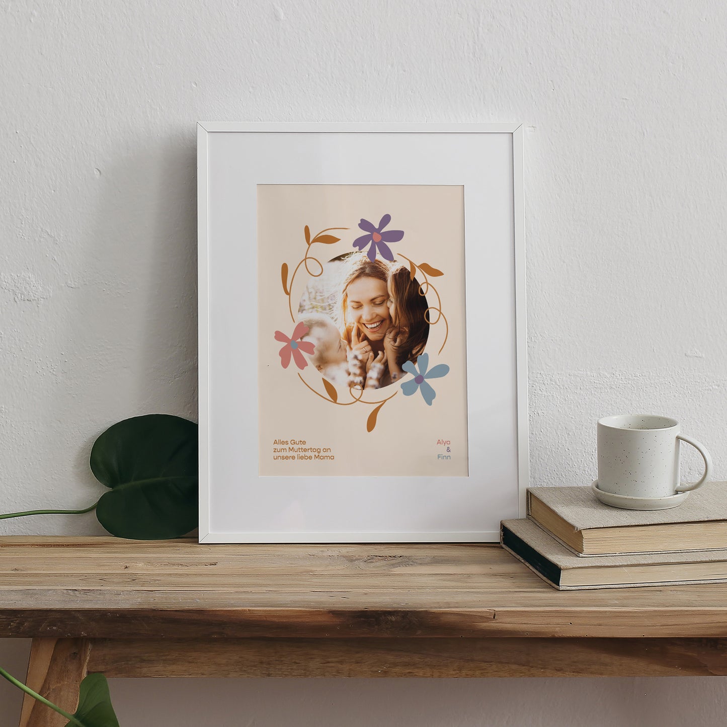 Poster Objekte Porträt Blumenkranz foto N° 3