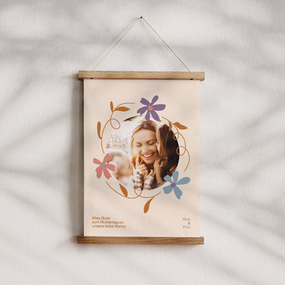 Poster Objekte Porträt Blumenkranz foto N° 4