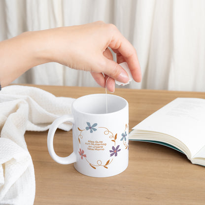 Tasse Objekte Weiß Blumenkranz foto N° 3