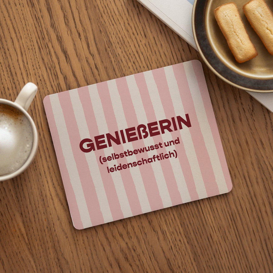 Mousepad Objekte Rechteck Genießerin foto