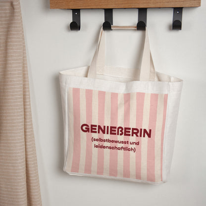 Tote bag Objekte Tragehenkel Genießerin foto N° 1