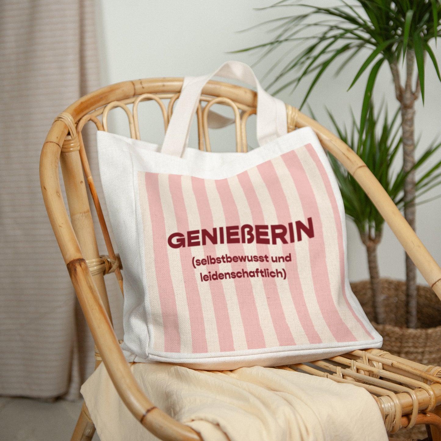 Tote bag Objekte Tragehenkel Genießerin foto N° 2