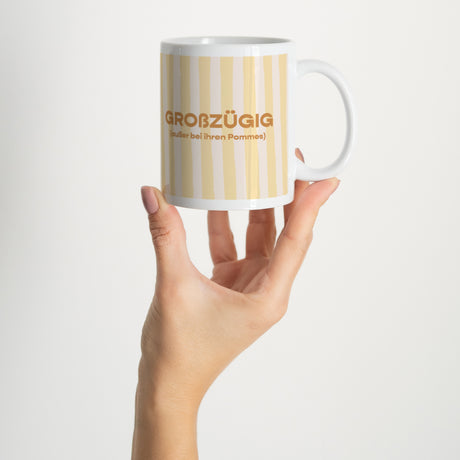 Tasse Weiß Großzügig