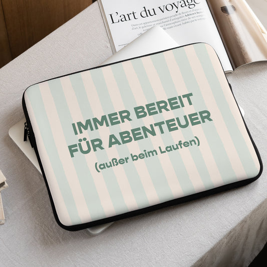Laptophülle Objekte 15 Zoll Immer bereit für Abenteuer foto