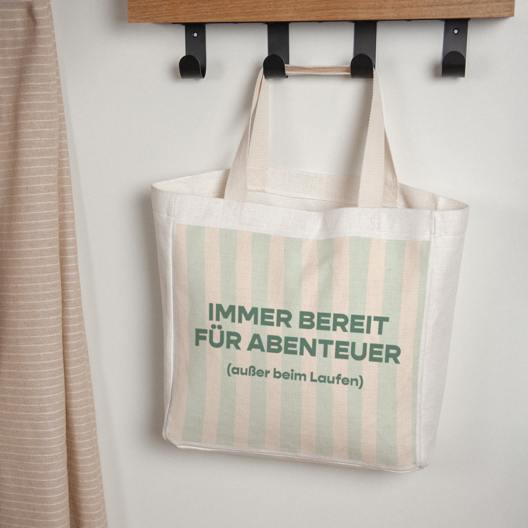Tote bag Objekte Tragehenkel Immer bereit für Abenteuer foto N° 1