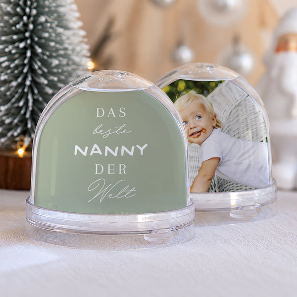 Schneekugel Glass Beste Nanny der Welt foto