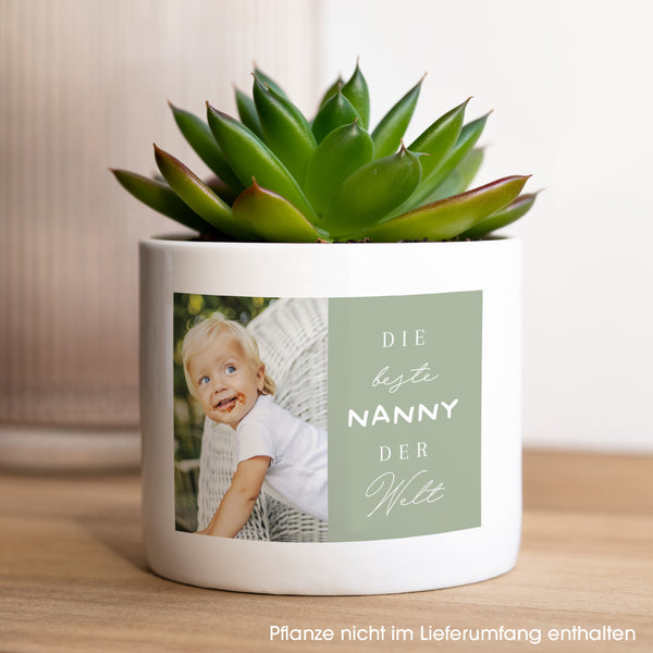 Blumentopf 48 cl Beste Nanny der Welt foto
