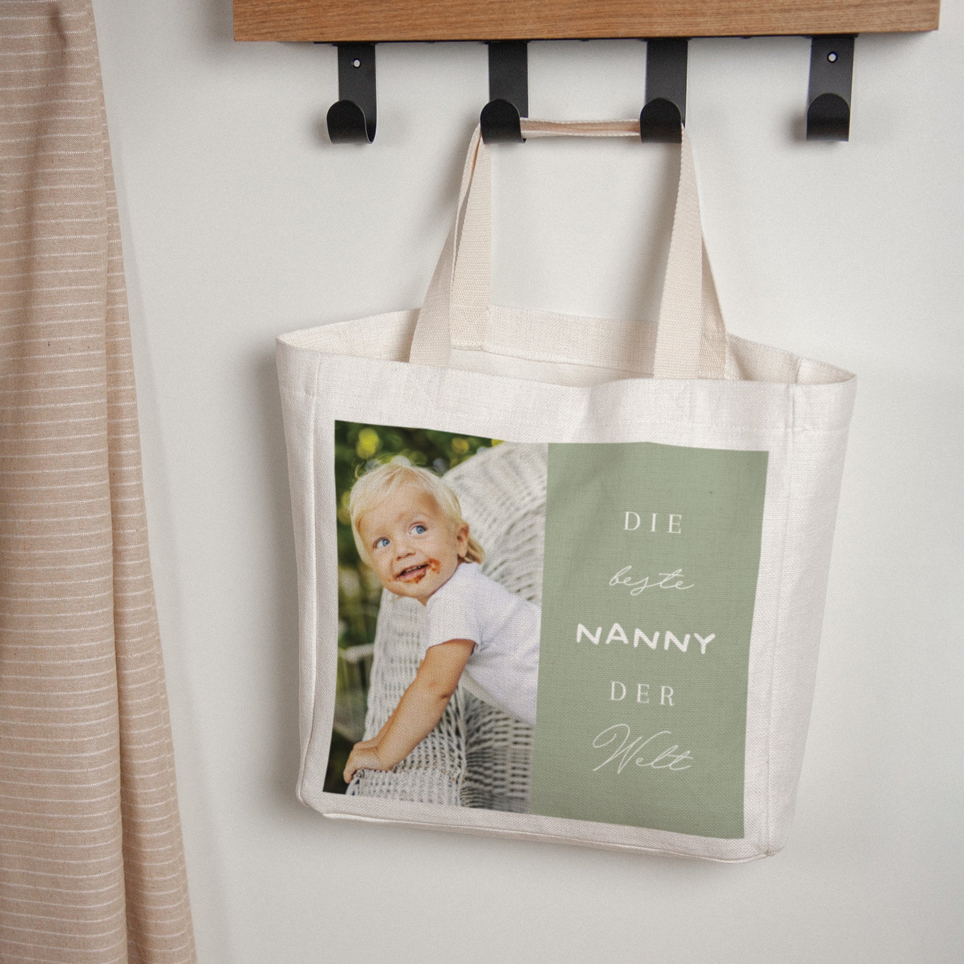 Tote bag Tragehenkel Beste Nanny der Welt foto N° 1