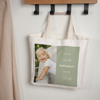 Tote bag Tragehenkel Beste Nanny der Welt foto N° 1