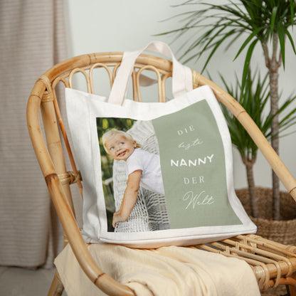 Tote bag Tragehenkel Beste Nanny der Welt foto N° 2