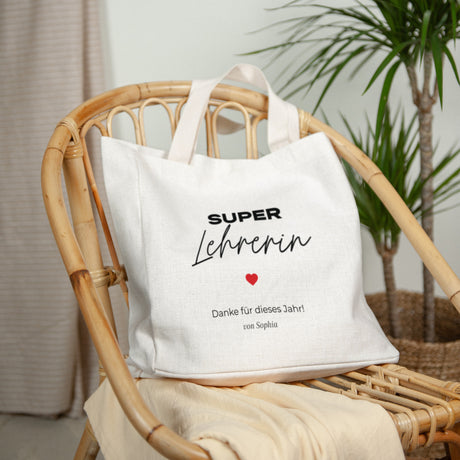 Tote bag Objekte Tragehenkel Danke Meisterin III