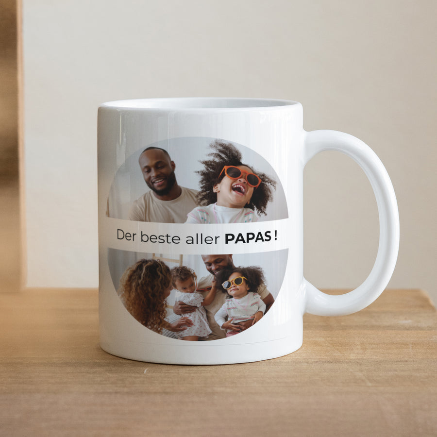 Tasse Objekte Weiß Papa für immer foto