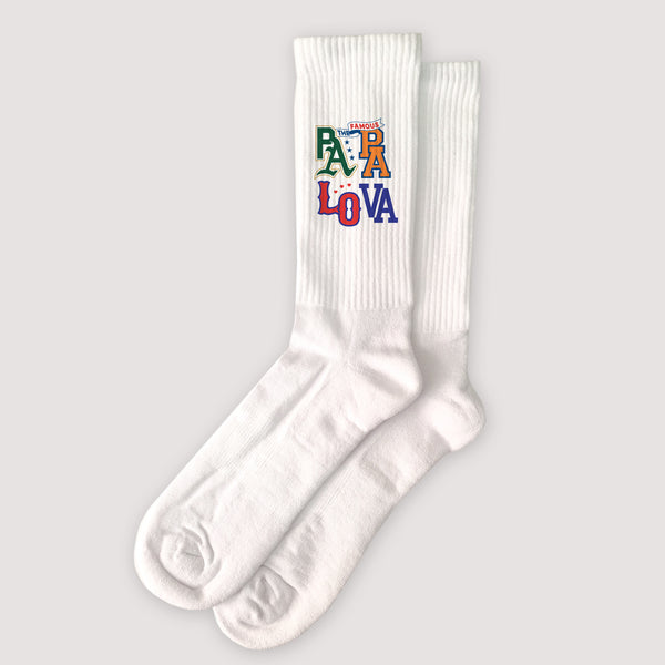 Herrensocken Weiße Papa Lova Liga foto