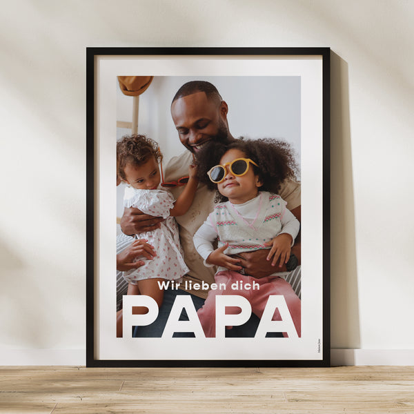 Poster Foto's Porträt 30 x 40 cm Porträt eines Super-Papas foto