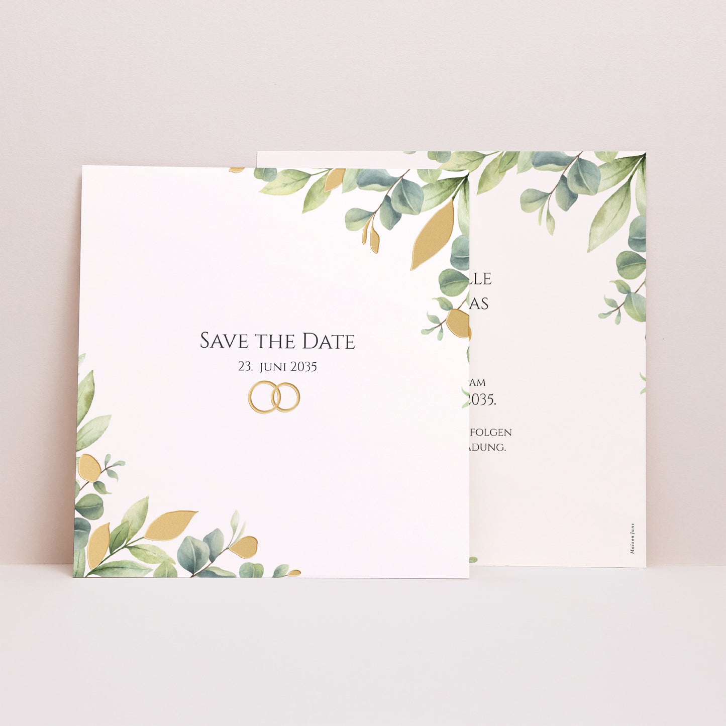 Save the date Karte Hochzeit Quadrat foto N° 1