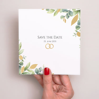 Save the date Karte Hochzeit Quadrat foto N° 2