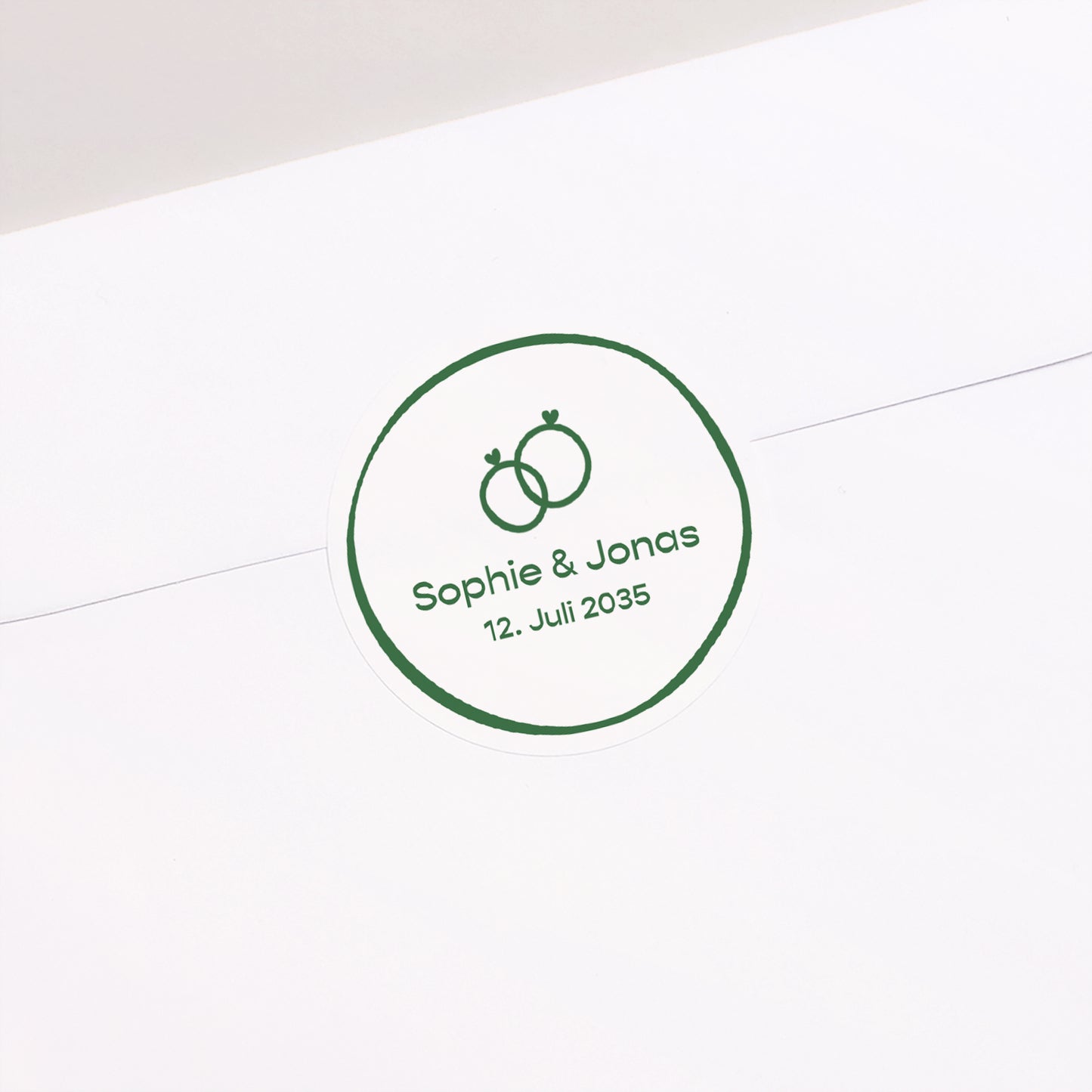 Sticker Hochzeit Rund Botanische Hochzeiten foto N° 1