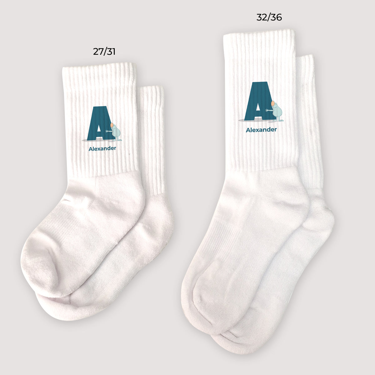 Kindersocken Weiße Meine blaue Liebeserklärung II foto N° 1