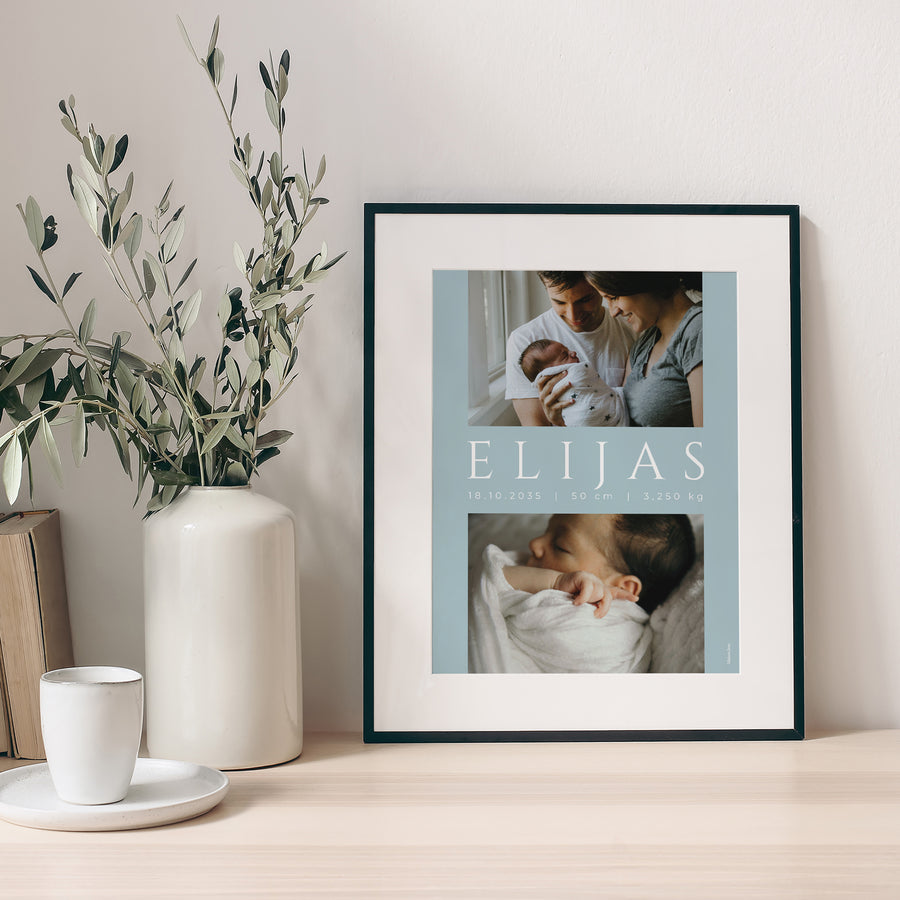 Poster Geburt Porträt Kapitel eins foto