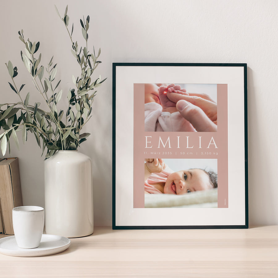 Poster Geburt Porträt Ziel Glück foto