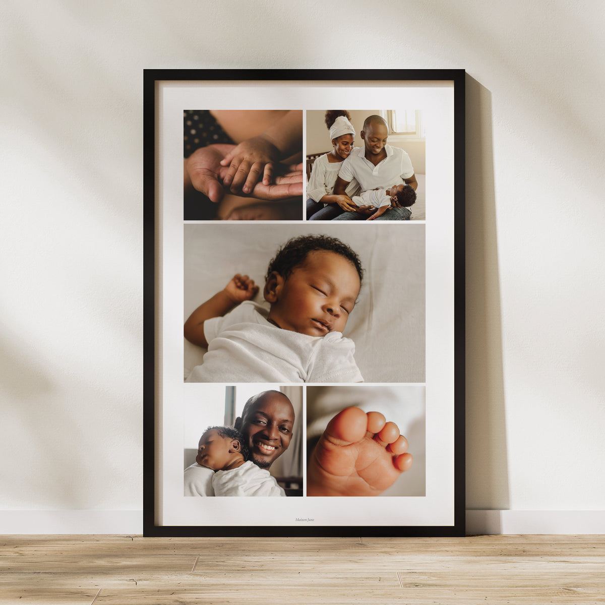 Poster Geburt Porträt 60 x 90 cm Wertvolle Grüße foto