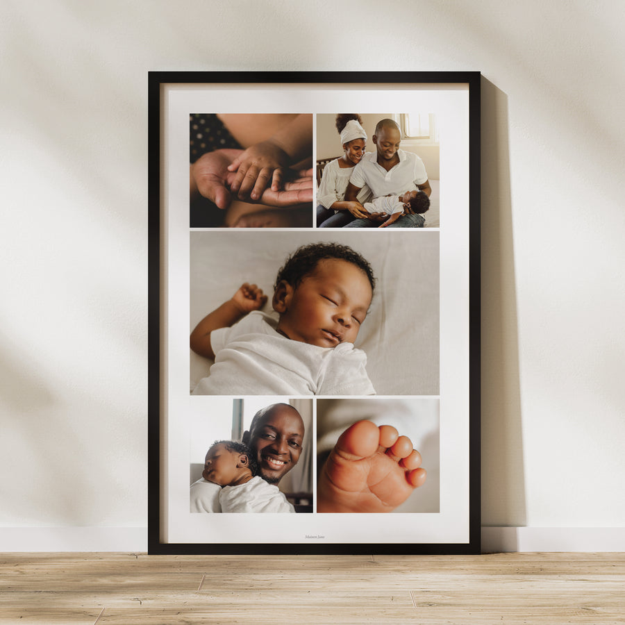 Poster Geburt Porträt 60 x 90 cm Wertvolle Grüße foto
