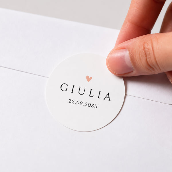 Sticker Geburt Rund Erinnerungen zum Schätzen foto