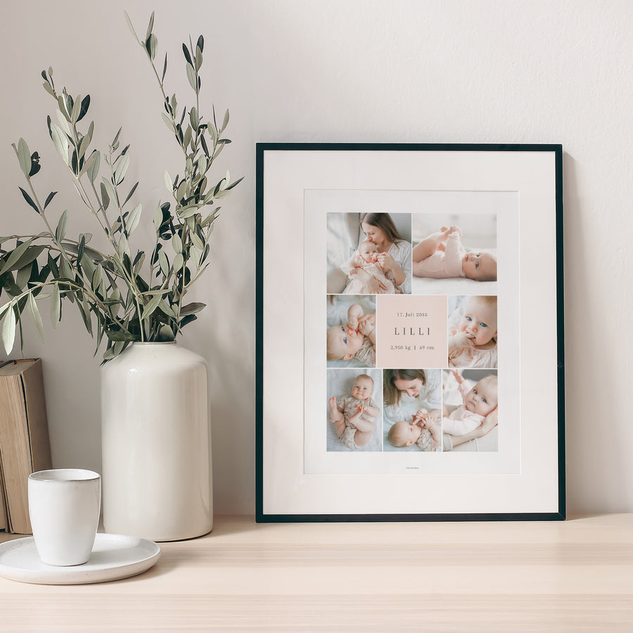 Poster Geburt Porträt Fragmente der Süße foto
