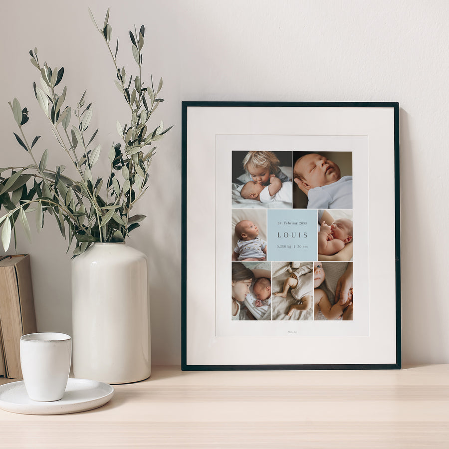 Poster Geburt Porträt Fragmente der Süße II foto