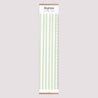 Kindermesslatte Geburt Papier Helle grüne Streifen foto N° 1