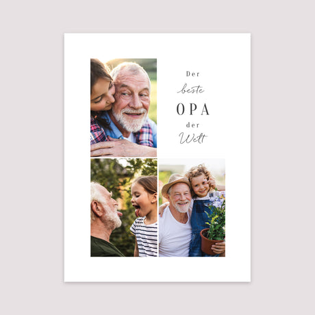 Poster Objekte Porträt Der beste Opa der Welt
