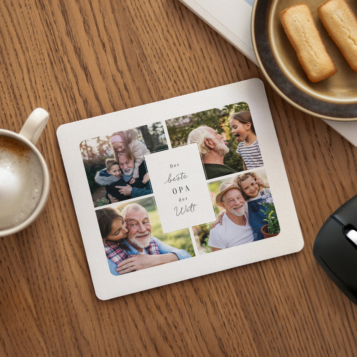 Mousepad Objekte Rechteck Der beste Opa der Welt foto