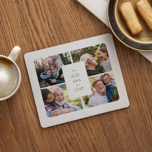 Mousepad Objekte Rechteck Der beste Opa der Welt foto