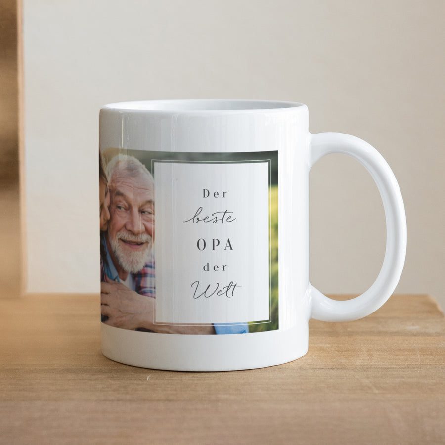 Tasse Objekte Weiß Der beste Opa der Welt foto