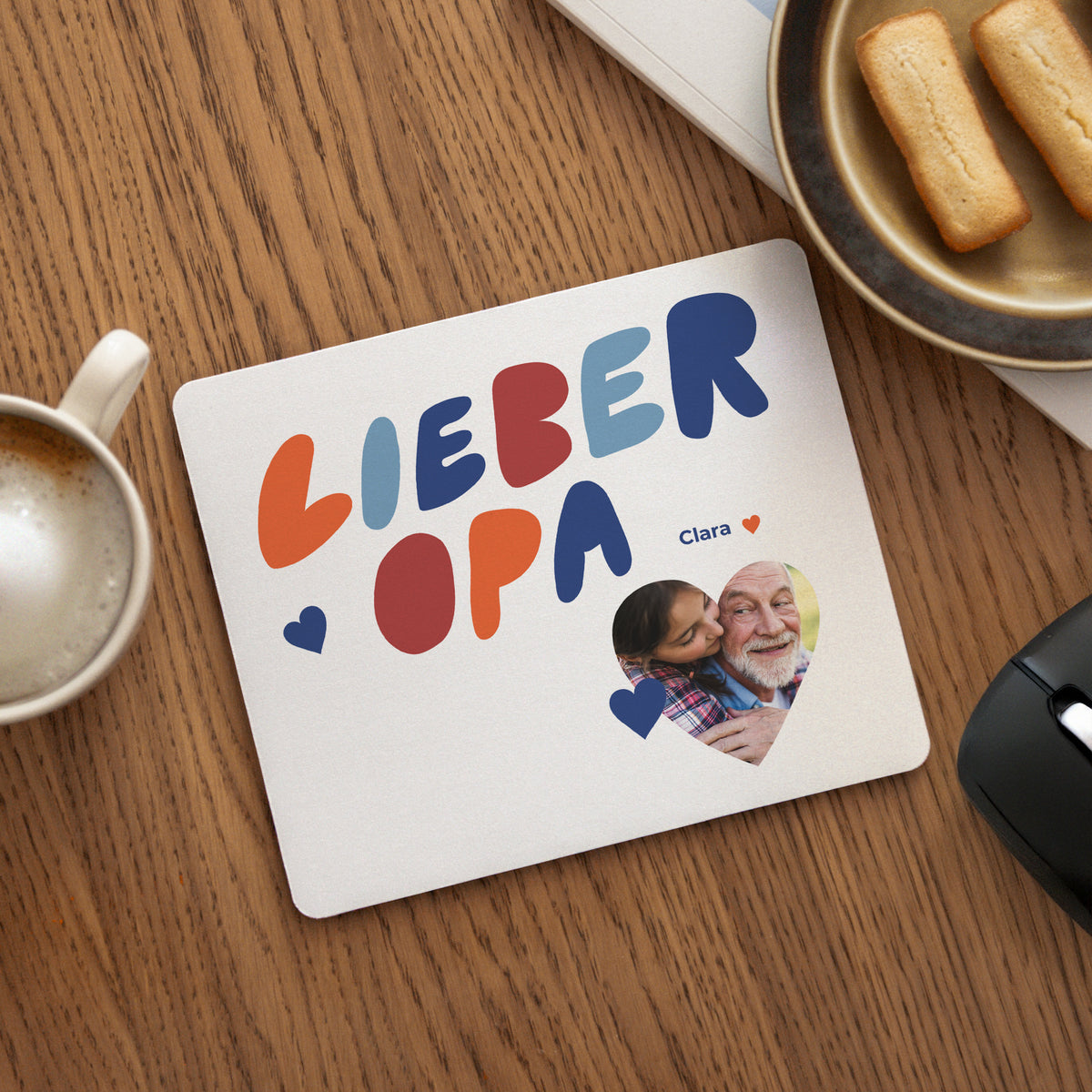 Mousepad Objekte Rechteck Liebe Farben II foto