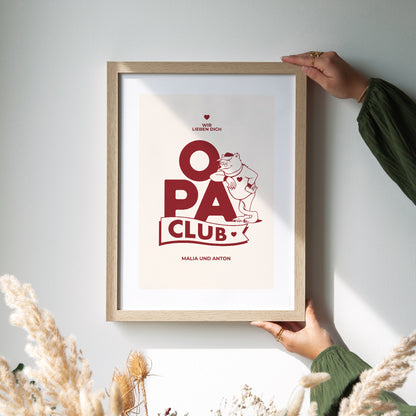 Poster Objekte Porträt Opa Bär Club foto N° 2