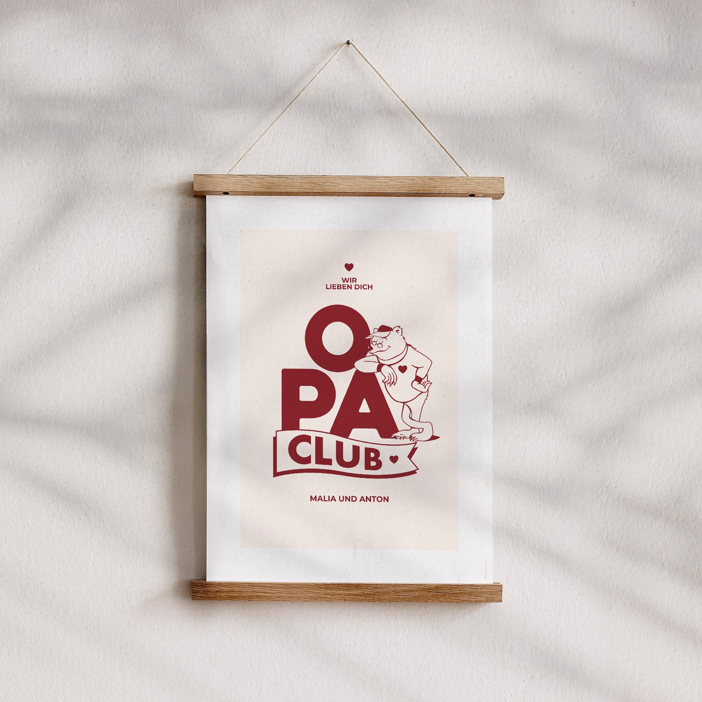 Poster Objekte Porträt Opa Bär Club foto N° 4