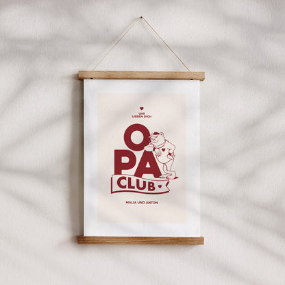 Poster Objekte Porträt Opa Bär Club foto N° 4