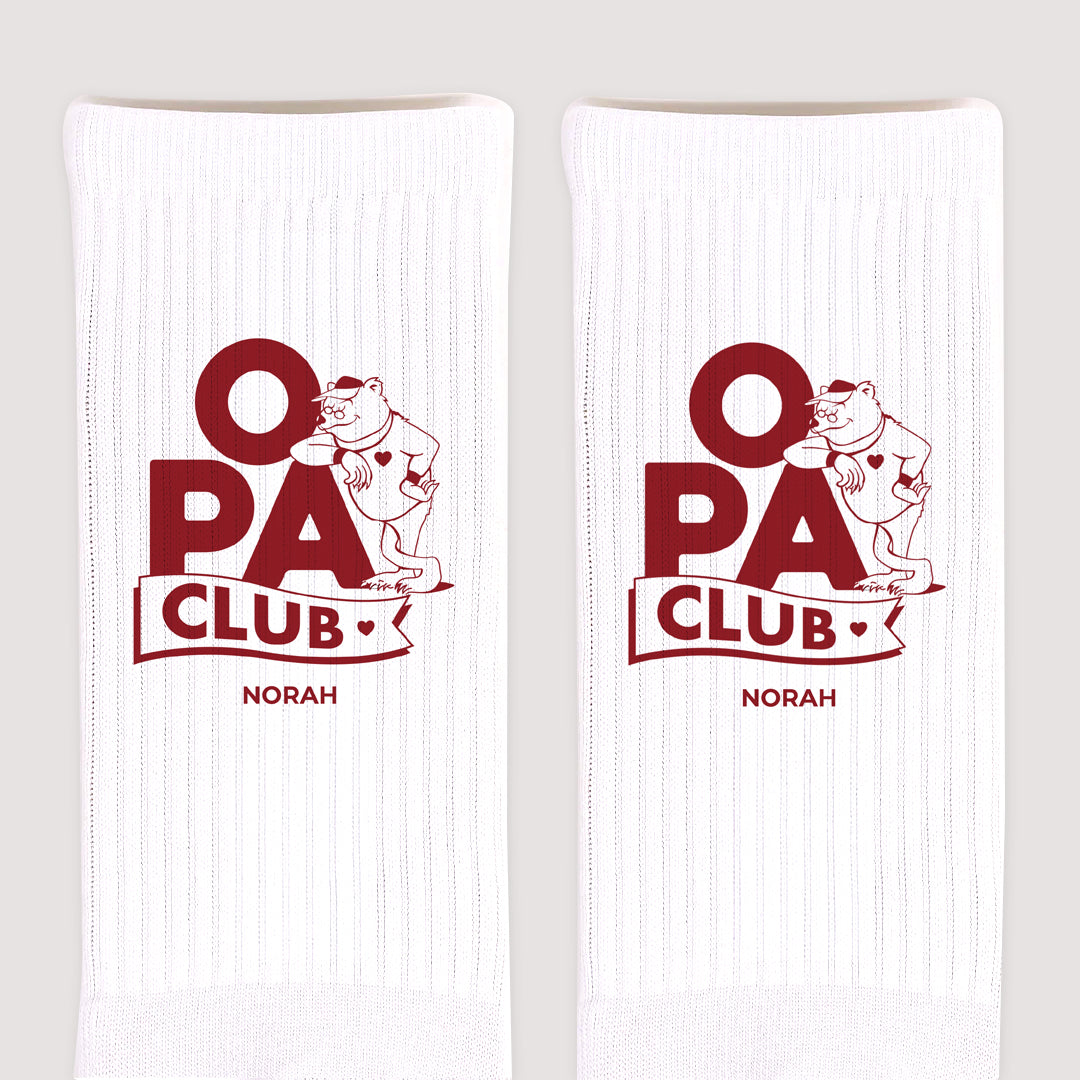Socken Weiße Opa Bär Club foto N° 3