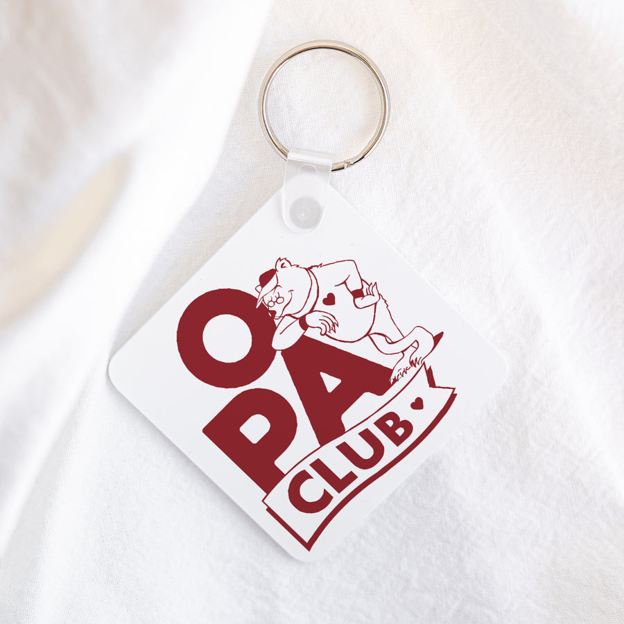 Schlüsselanhänger Objekte Quadrat Opa Bär Club foto