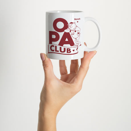 Tasse Objekte Weiß Opa Bär Club