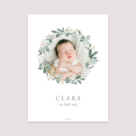 Poster Geburt Porträt Pflanzenbehälter