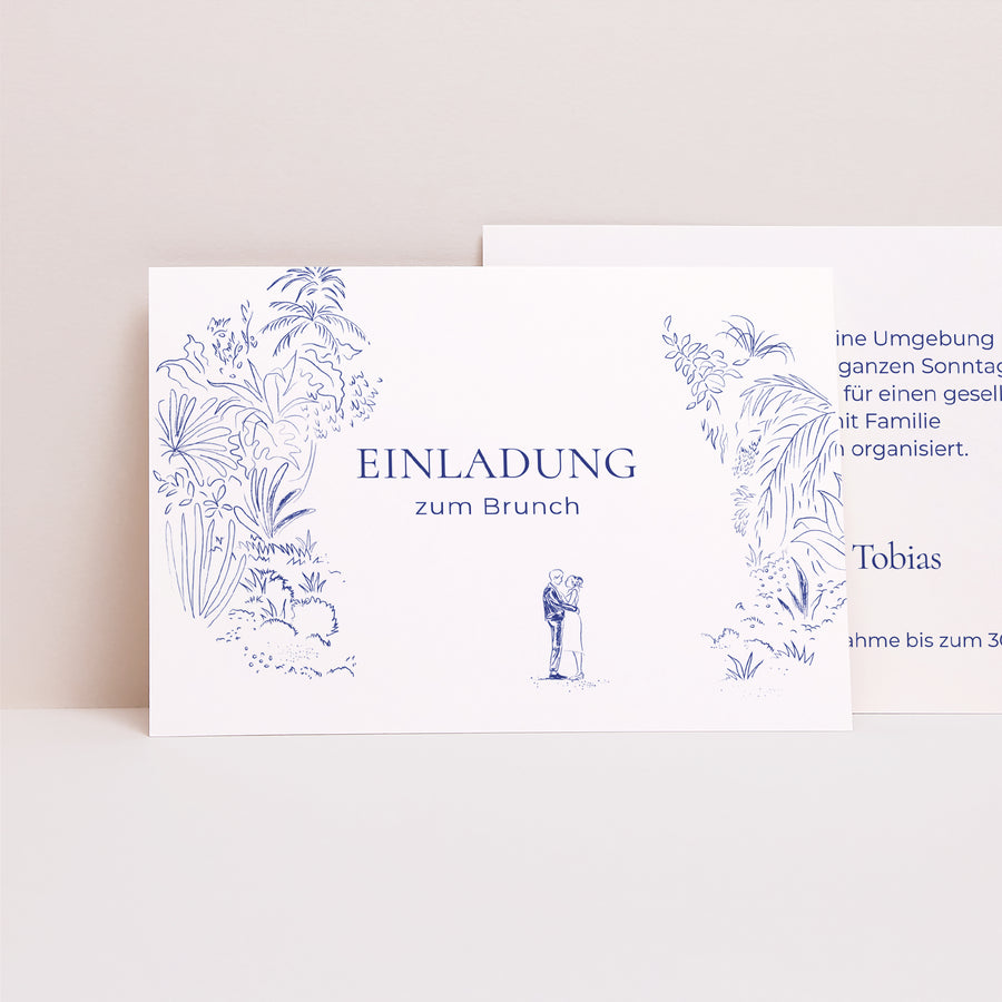 Beilegekarte Hochzeit Landschaft Liebeslichtung foto